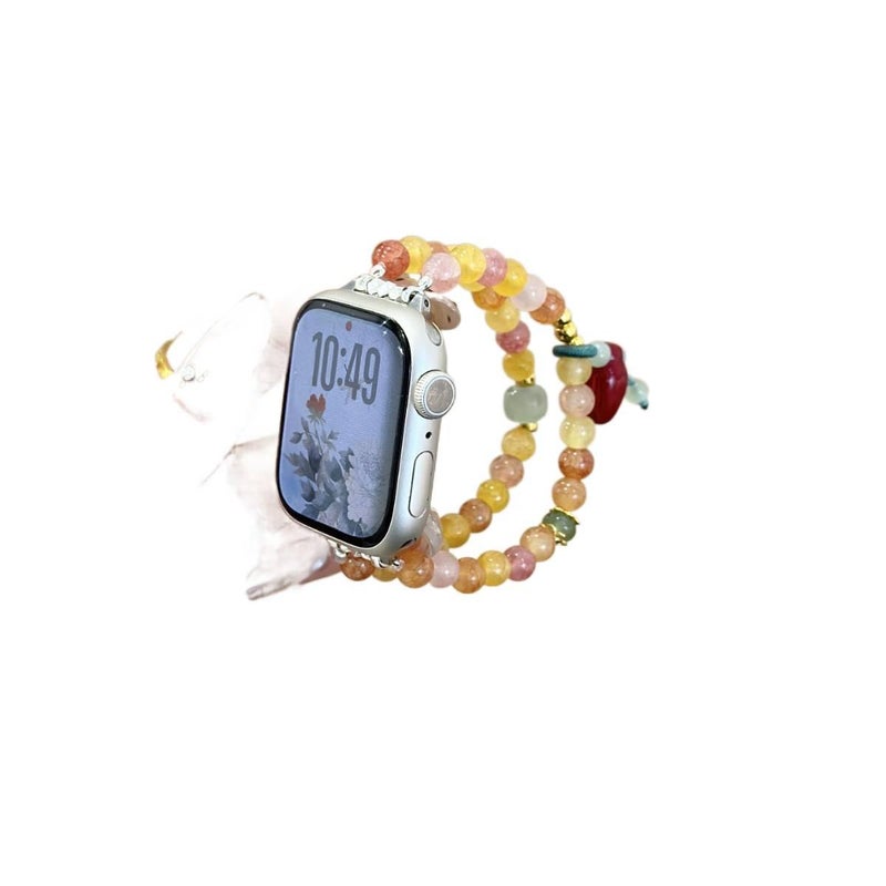 سوار ساعة ذكية باللون أسود قابل للتعديل سوار راتنج متوافق مع Apple Watch 38/40/41/42/44/45/49mm بملاءمة قابلة للتعديل وحزام بديل - Image 1