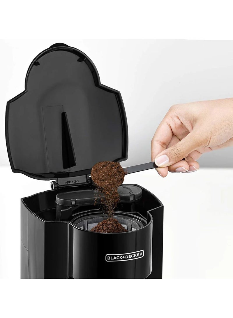 BLACK+DECKER American Coffee Maker with Coffee Mug 125 ml 350 W DCM25N-B5 Black - Image 2