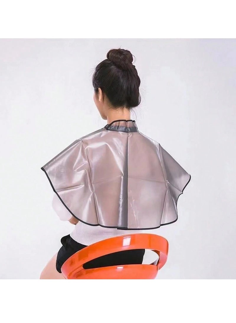KHAJUL Professional Waterproof Hair Dye Cape Rebonding Capes Hot oil Cape Hairdressing Capes For Salon(Black)  - Image 4