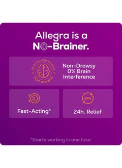 Allegra Adult 24-Hour Allergy Relief Tablets, Non-Drowsy Indoor and Outdoor Allergy Medicine, 180 mg Fexofenadine HCI Antihistamine Pill, 5-Count  - Image 5