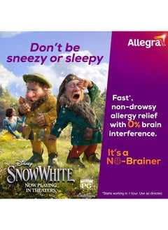 Allegra Adult 24-Hour Allergy Relief Tablets, Non-Drowsy Indoor and Outdoor Allergy Medicine, 180 mg Fexofenadine HCI Antihistamine Pill, 5-Count  - Image 2