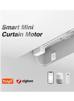 Smart Automaric Control System WIFi Curtain Motor Tuya SmartLife App Works with Alexa, Google Home with remote Customized Electric Curtain track (3M)
