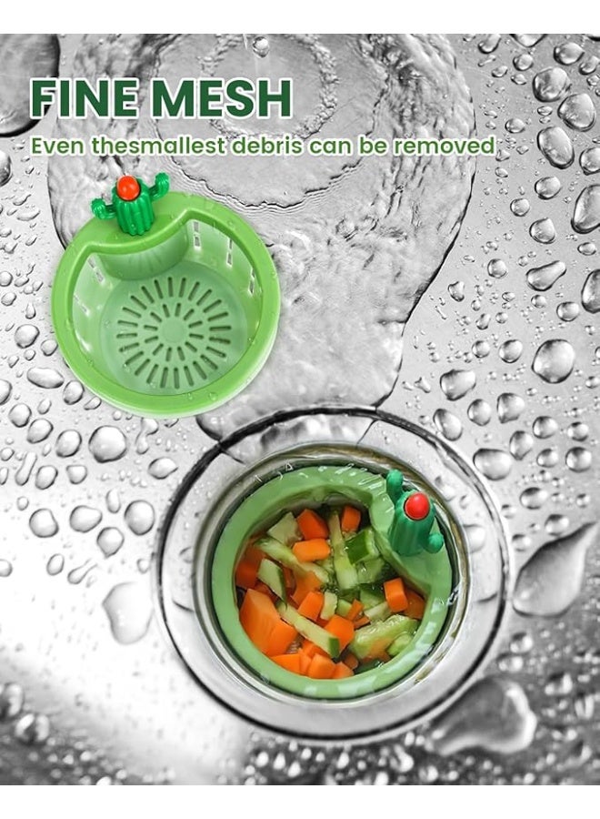 Cactus Kitchen Sink Drain Strainer, 2024 New Kitchen Waste Collector Filter, Press Automatic Dumping Basket, Multi-Functional Home Use Cactus Sink Draining Basket Filter Net Lifting Basket - Image 5
