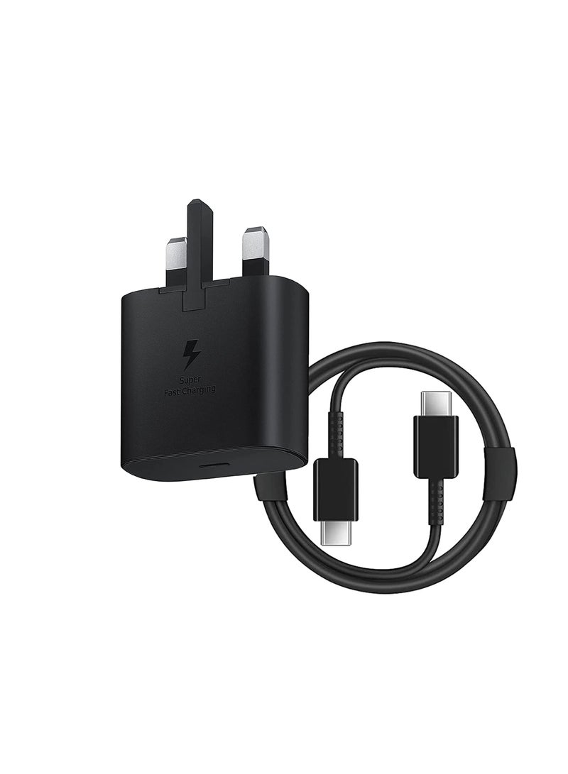 25W USB C Charger Plug Compatible with Samsung Galaxy A57 A56 A55 A54 A37 A36 A35 A34 A33 M36 M35 M37 M36 M36 M33 A17 A16 A15 A14 A07 A06 A05 A04  S25 S21 S22 S23 S24 Plus Ultra ,Note 20 10,Z Fold 7 6 5 4, Z Flip 7 6 5 4 3,Xiaomi Mi 15 14 13 14T 13T 12 13 Lite, Redmi Note15 14 10 11 12 13 Pro,Super Fast UK Charging Adapter and Cable - Image 3