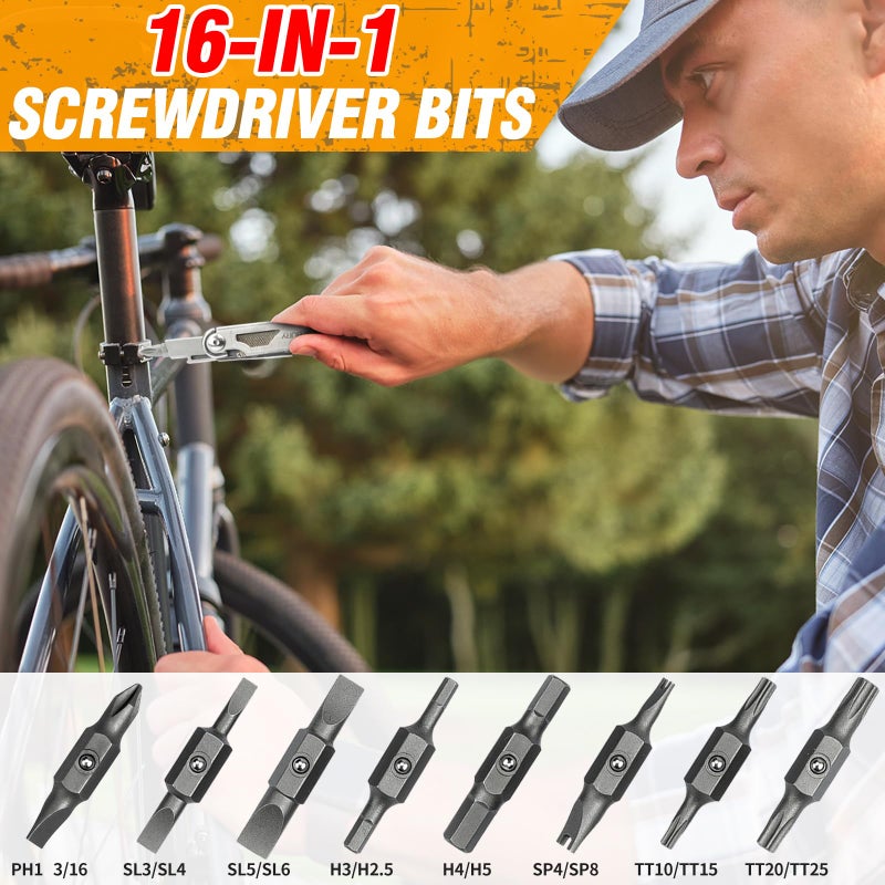BIBURY BIBURY Multitool Pliers, Stainless Steel Multi Tool Pliers with Replaceable Wire Cutters and Saw, Foldable Multitools with Scissors and Screwdriver, Ideal for Camping, Hiking, Survival, Repair  - Image 5