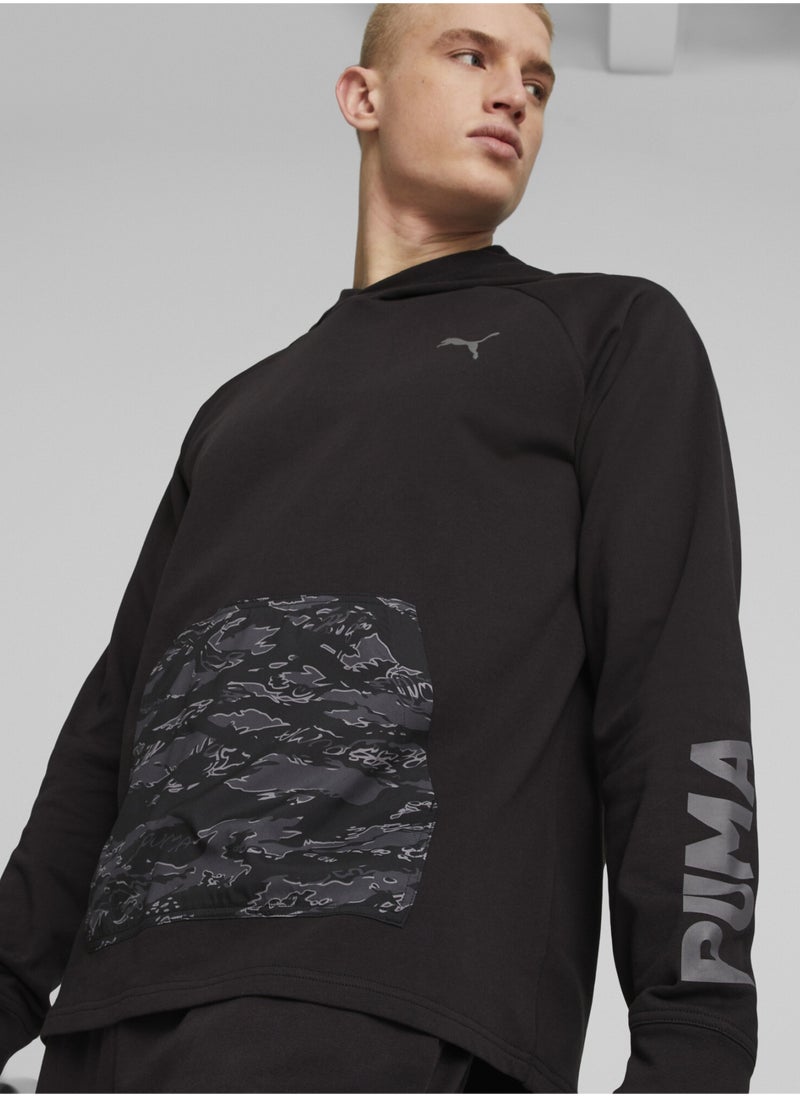 PUMA Train Concept Mens Printed Training Hoodie  - Image 1