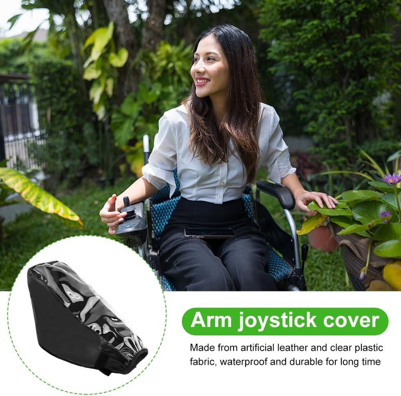 SYCOOVEN SYCOOVEN 98x59inch Power Wheelchair Accessories Waterproof Power Wheelchair Arm Joystick CoverDurable Electric Wheelchair Controller CoverBlack  - Image 4