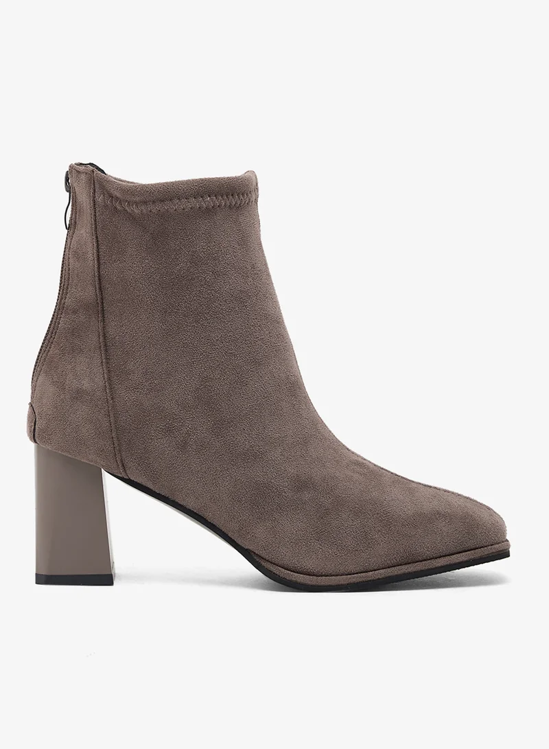 Ginger Block Heel Ankle Boots