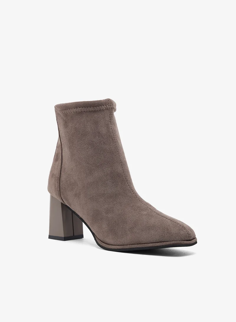 Ginger Block Heel Ankle Boots