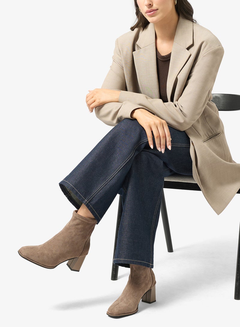 جينجر بوت للكاحل بكعب عريض - Image 5