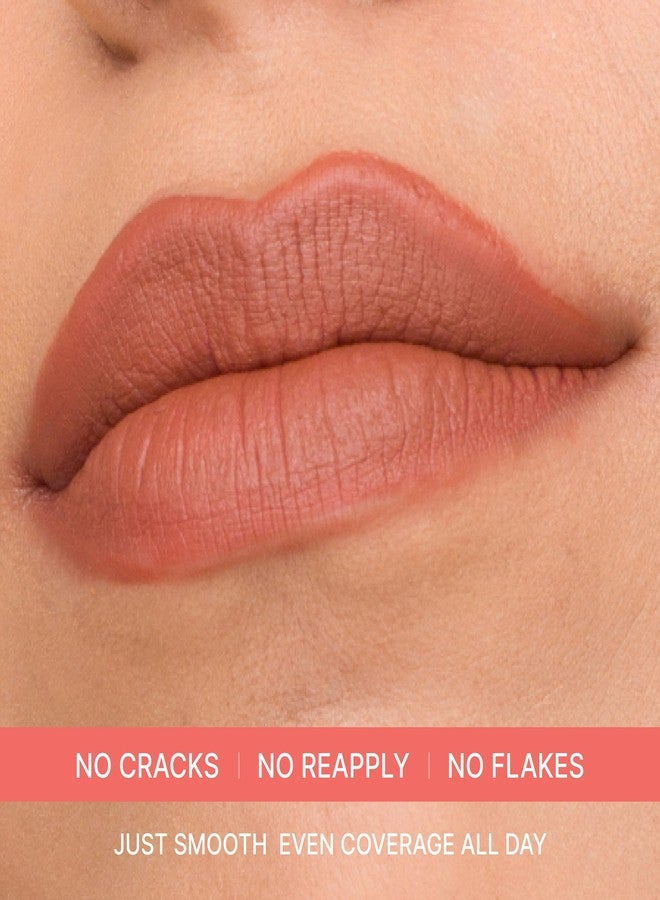 Iris Cosmetics Iris Matte Made Her Do It Liquid Lipstick Her Soft Side (Soft Coral Pink) | Rich Color Payoff | Long Lasting & Lightweight | Smooth Matte Finish Lipstick For Women - Image 5
