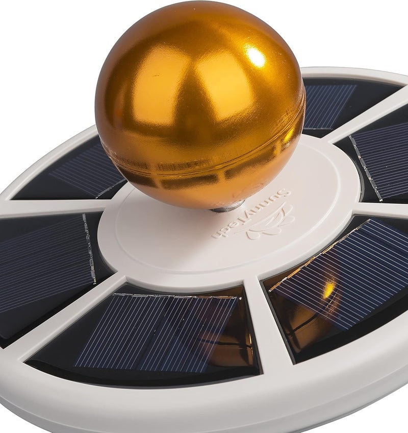 Sunnytech 2nd Generation Solar Flag Pole 20led Light, Brightest, Most Powerful, Longest Lasting & Most Flag Coverage, LED Downlight Light up Flag on Most 15 to 25Ft Flagpole, Upgraded Electric Circuit,White - Image 3