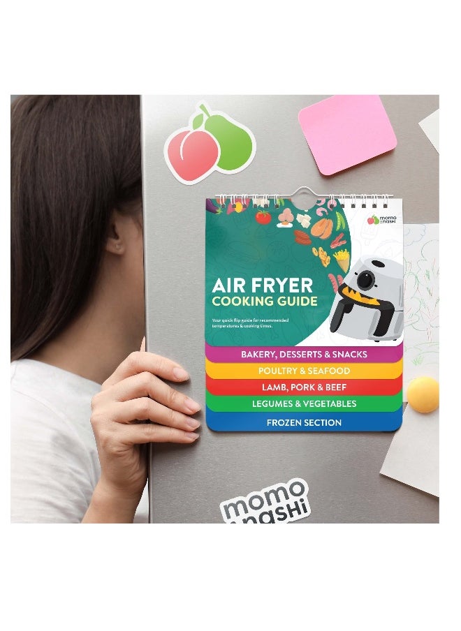 Generic - Air Fryer Cheat Sheet Magnets Cooking Guide Booklet - Image 1