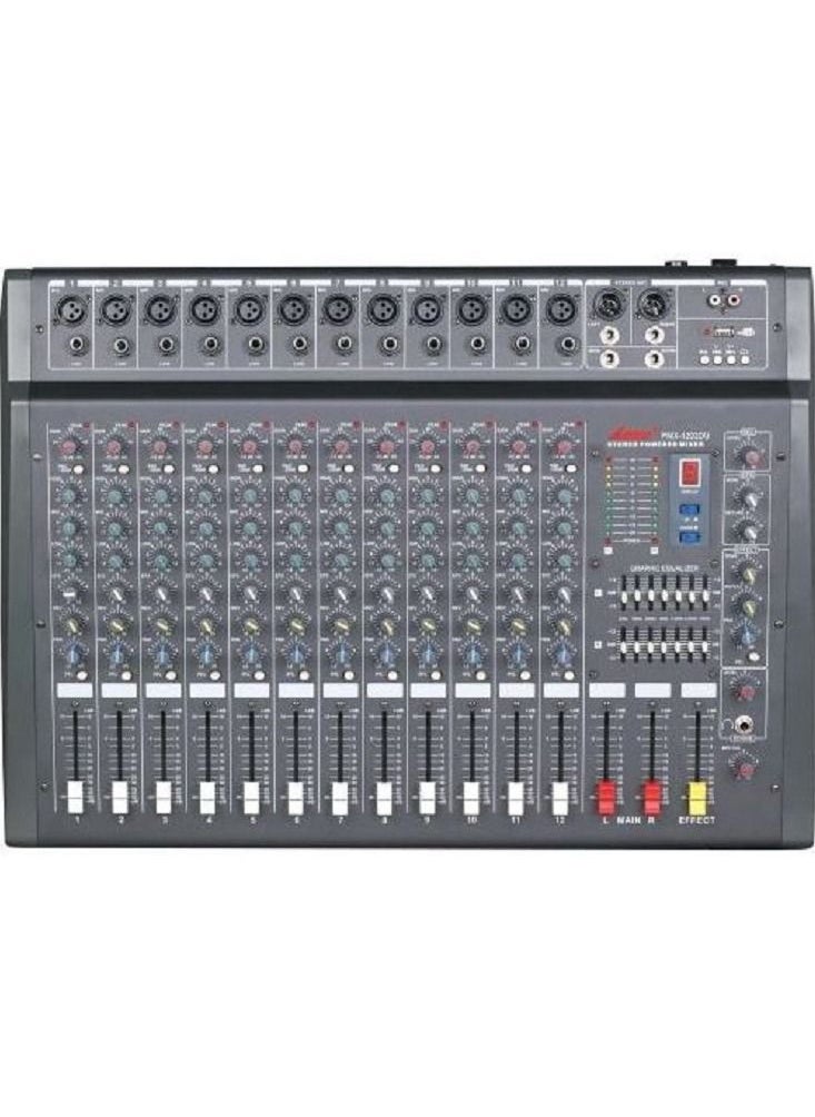 Lane Pmx-1202Du Stereo Powered Mixer- Bluetooth 