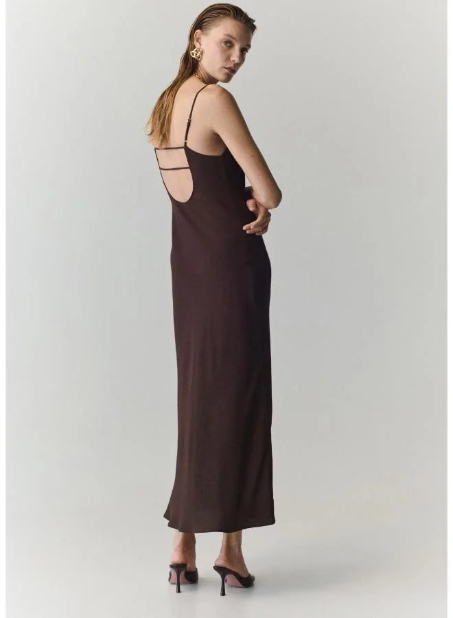 مانجو Draped Dress With A Crinkled Effect