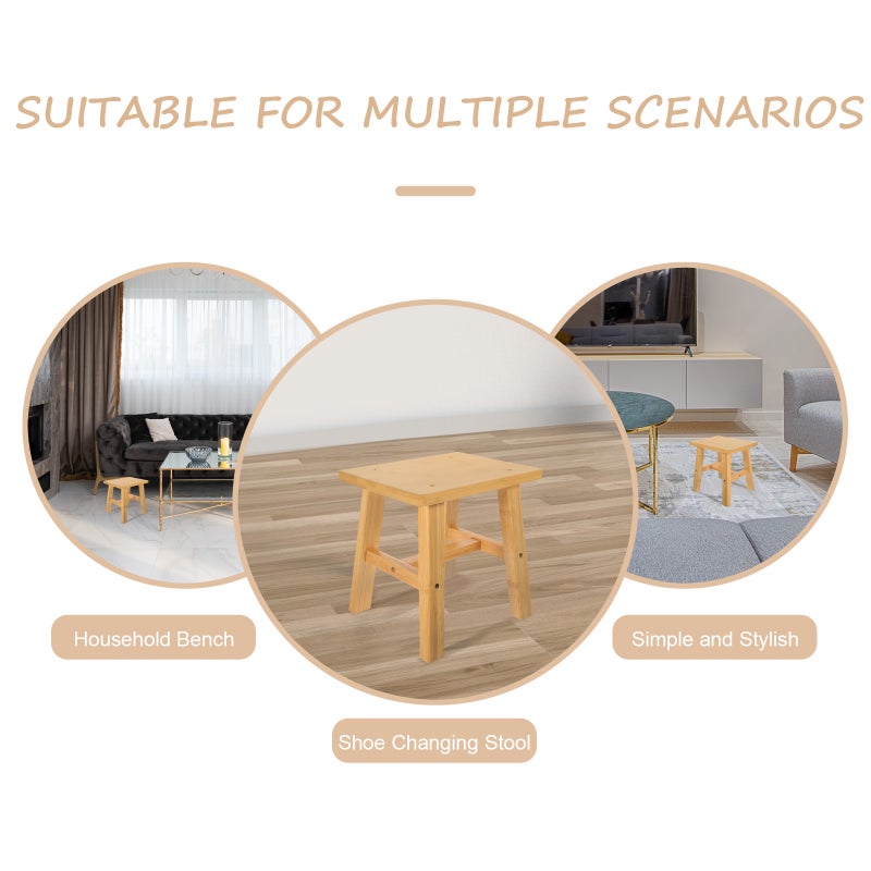 Comfortable Low Stool Small Low Stool Bathroom Anti- Stool Stool - Image 5