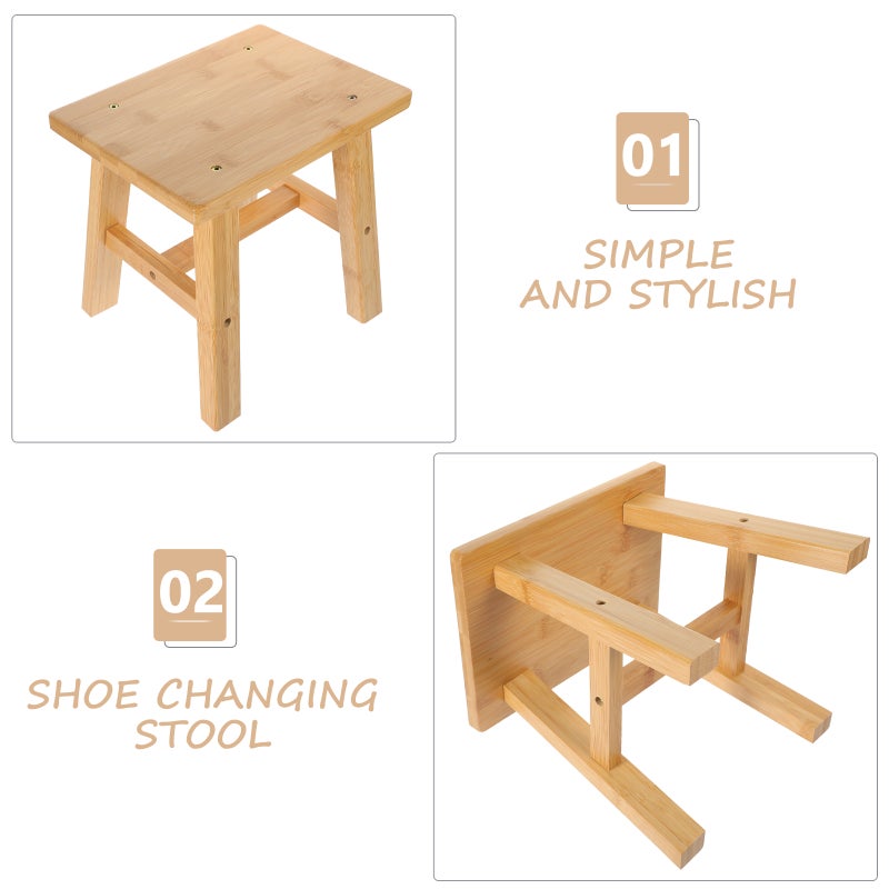 Comfortable Low Stool Small Low Stool Bathroom Anti- Stool Stool - Image 3
