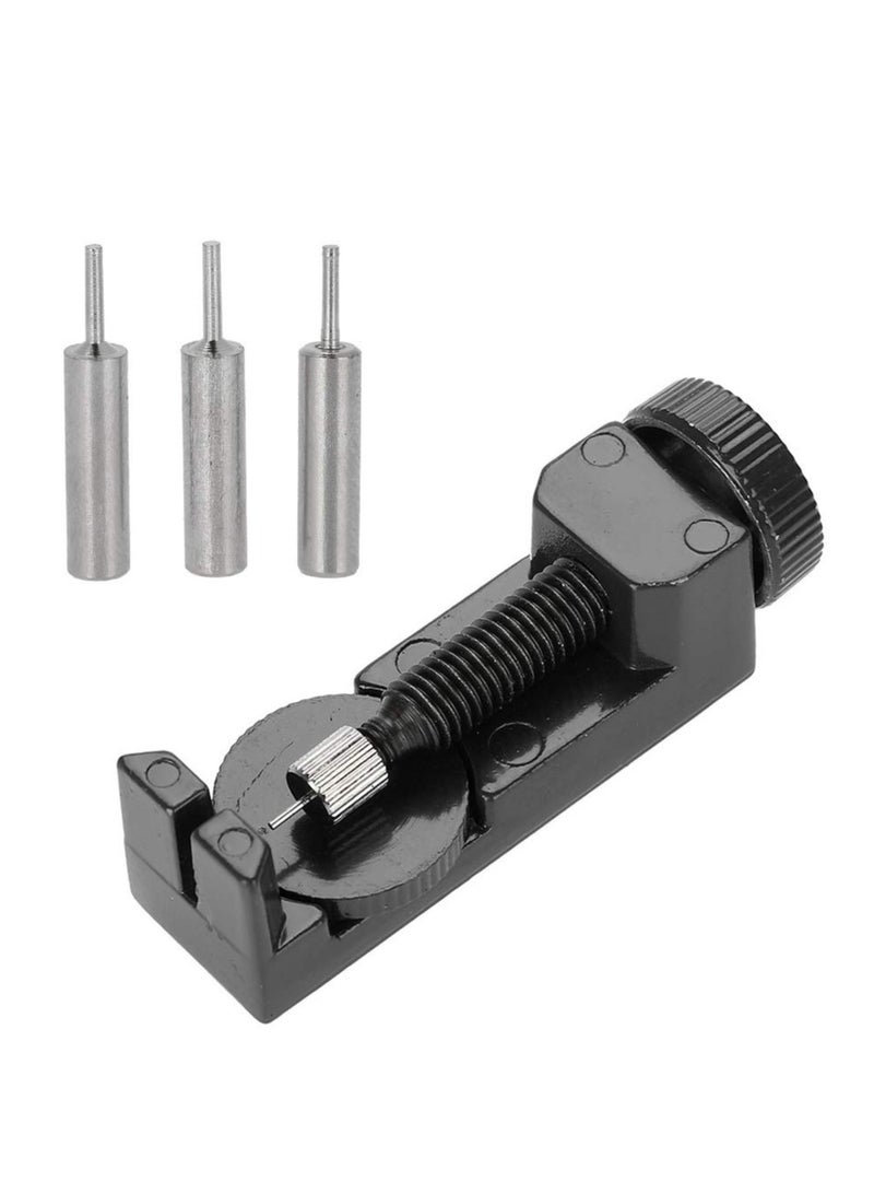 أداة إزالة روابط الساعة العريضة، أداة ضبط احترافية، جهاز إصلاح أحزمة الساعات المحمولة 2068 (أسود) - Image 1