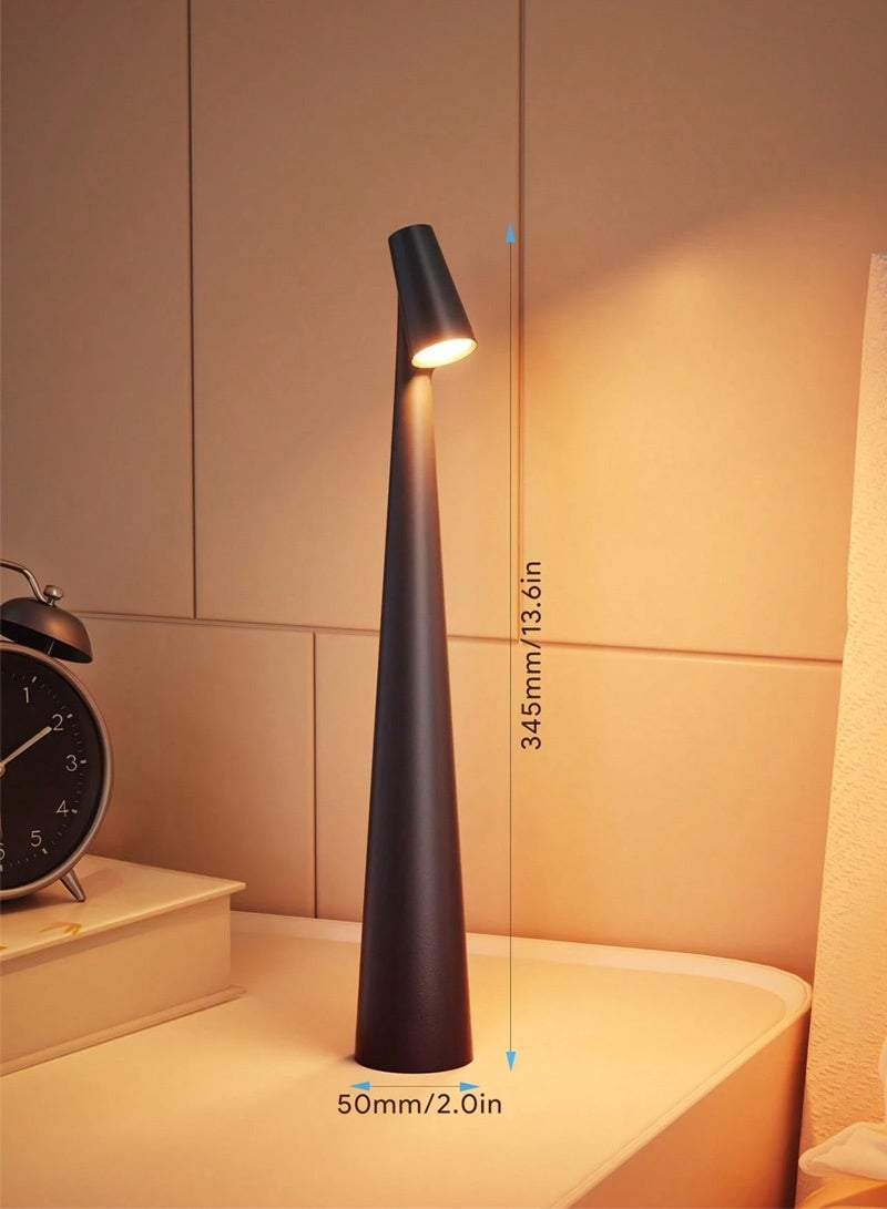 LED Desk Lamp, Modern Portable LED Table Lamp, Rechargeable Touch Sensor Light, USB Rechargeable Wireless Night Light, Decoration For Restaurant Hotel Bedroom