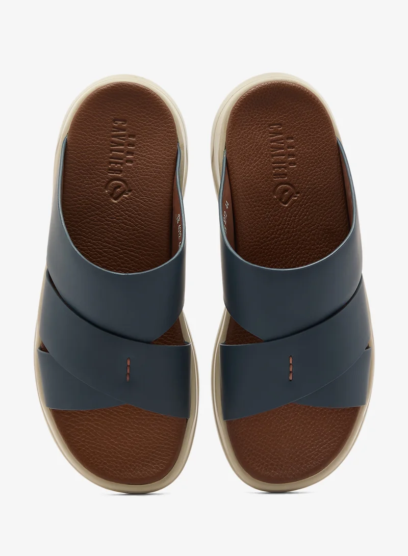 UOMO Cavalier Navy Comfort Leather Arabian Sandals for Men | Best Price UAE