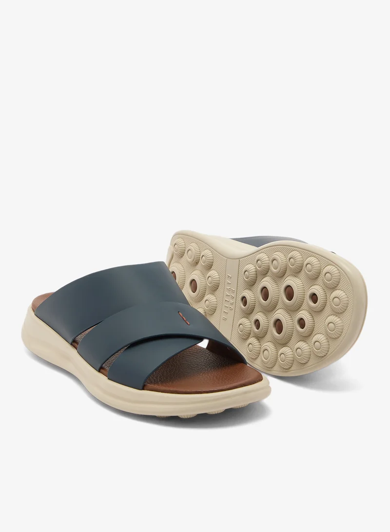 UOMO Cavalier Navy Comfort Leather Arabian Sandals for Men | Best Price UAE