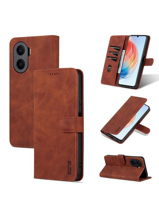 The Bros Case For Honor Play 40 Plus Skin Feel Calf Texture Flip Leather Phone Case