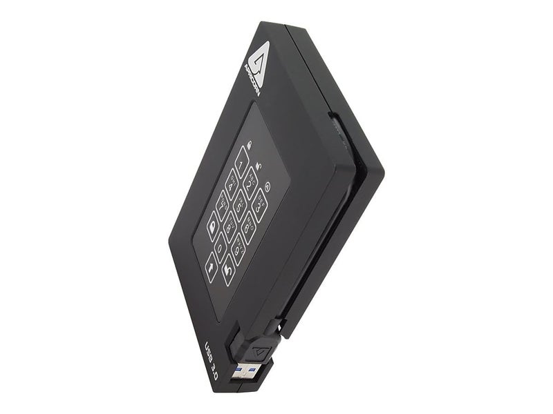 Apricorn قرص صلب خارجي Aegis Fortress سعة 2TB USB 3.0، أسود - Image 2