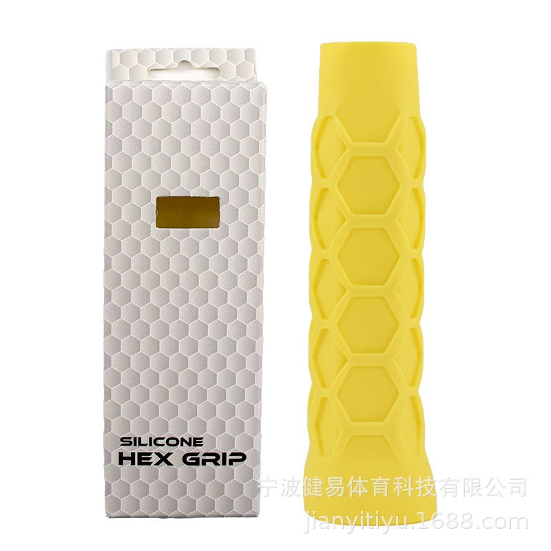 Carefully Selected Racket Silicone Anti-Slip Handle Cover Octagonal Honeycomb Silicone Handle Protective Cover Shock-Proof Cushioning Handle Cover - Image 1