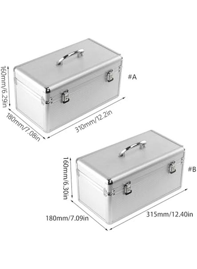10x3.5 Hard Drive Carrying Case Storage Box Suitcase Design for External Hard Drive and Computer Accessories - Image 4