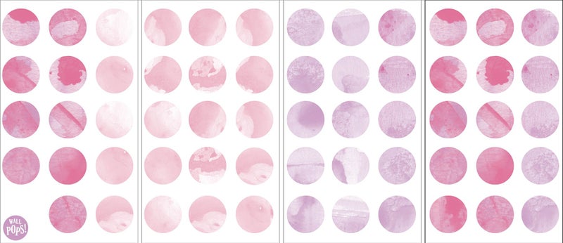 WALLPOPS Wall Pops DWPK2466 Watercolor Dots Wall Art Kit, Pink - Image 2