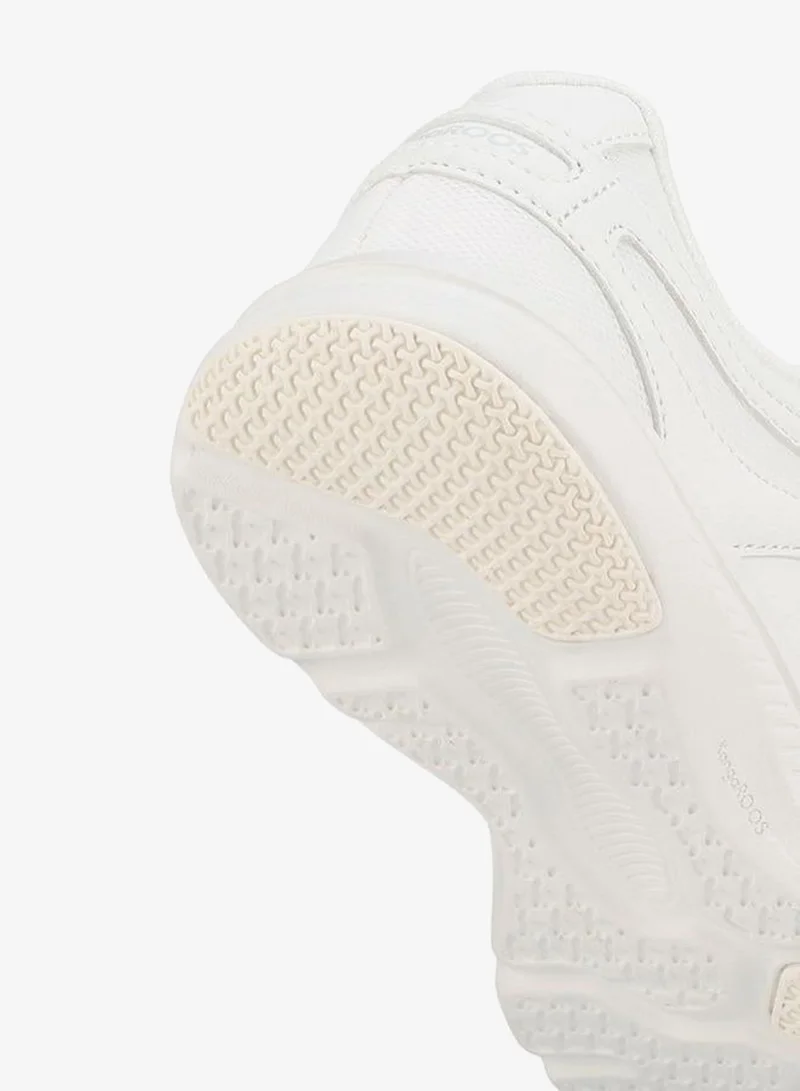 Kangaroos WHITE Kids Hook & Loop School Shoes  | Best Price UAE