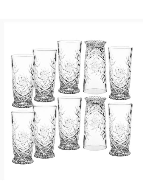 Japanese glass cup set 10 pcs