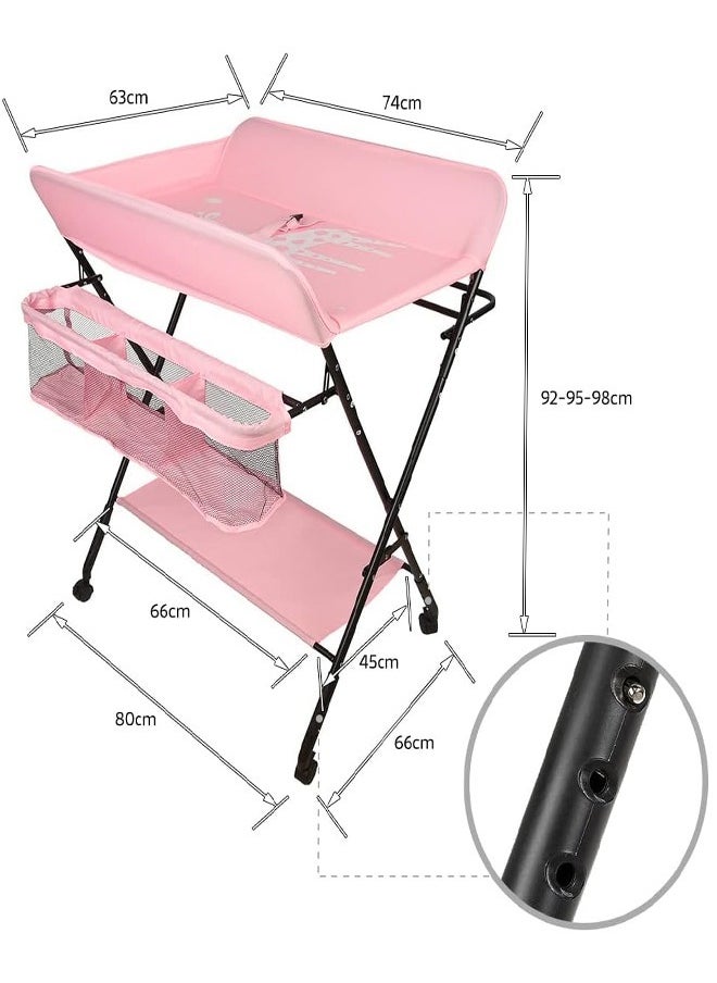 Cady One Portable Foldable Baby Changing Table With Wheels  - Image 4