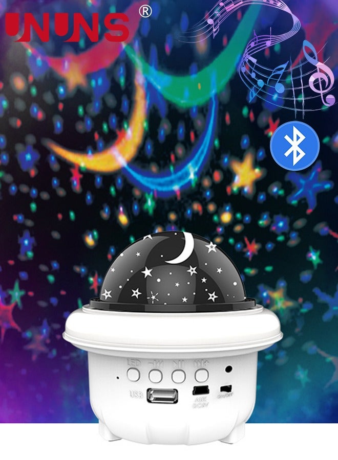 UNUNS Night Light For Kids,Moon And Star Projector Light,Galaxy Projector Light With App Control,Bluetooth/Music Speaker,For Kids Room Decor - Image 1