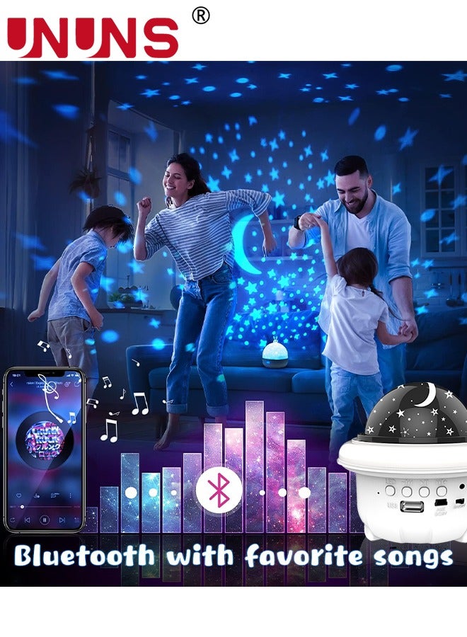 UNUNS Night Light For Kids,Moon And Star Projector Light,Galaxy Projector Light With App Control,Bluetooth/Music Speaker,For Kids Room Decor - Image 4