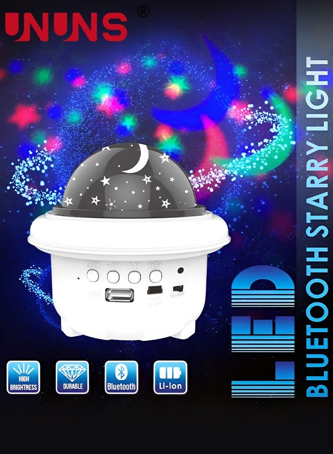 UNUNS Night Light For Kids,Moon And Star Projector Light,Galaxy Projector Light With App Control,Bluetooth/Music Speaker,For Kids Room Decor - Image 2