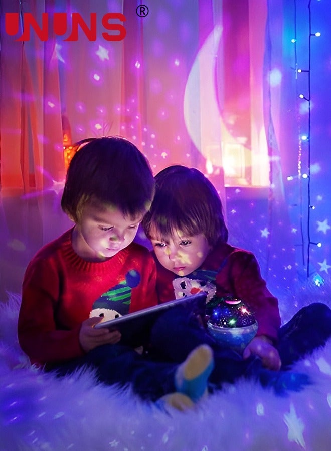 UNUNS Night Light For Kids,Moon And Star Projector Light,Galaxy Projector Light With App Control,Bluetooth/Music Speaker,For Kids Room Decor - Image 5