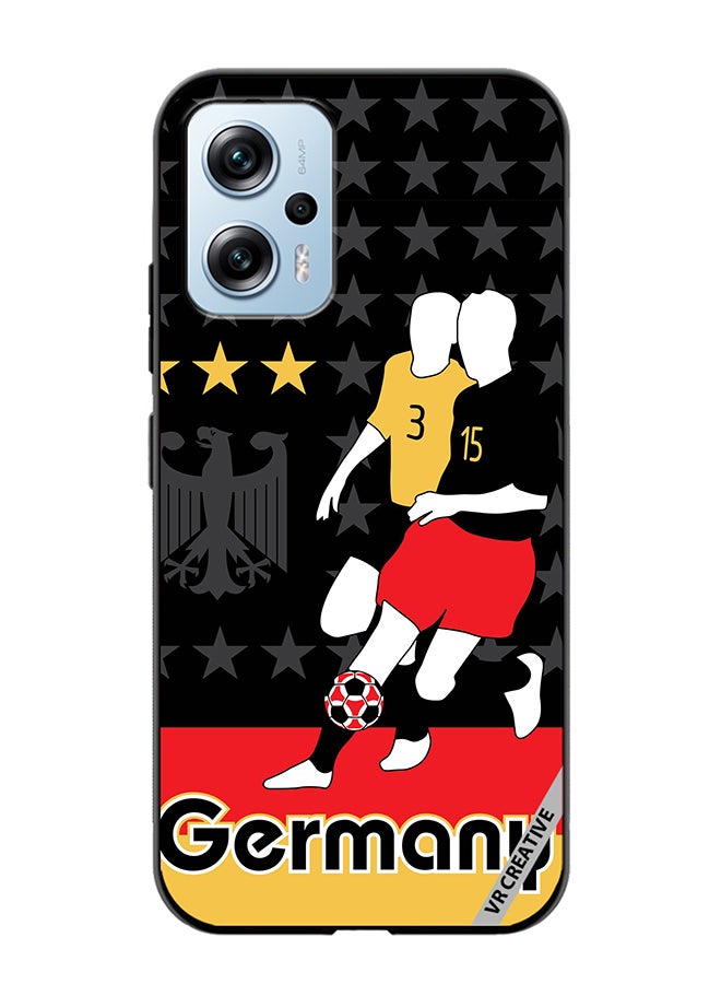 VR CREATIVE Protective Case Cover For Xiaomi Poco X4 GT Germany Football Soccer Players Design Multicolour - Image 1