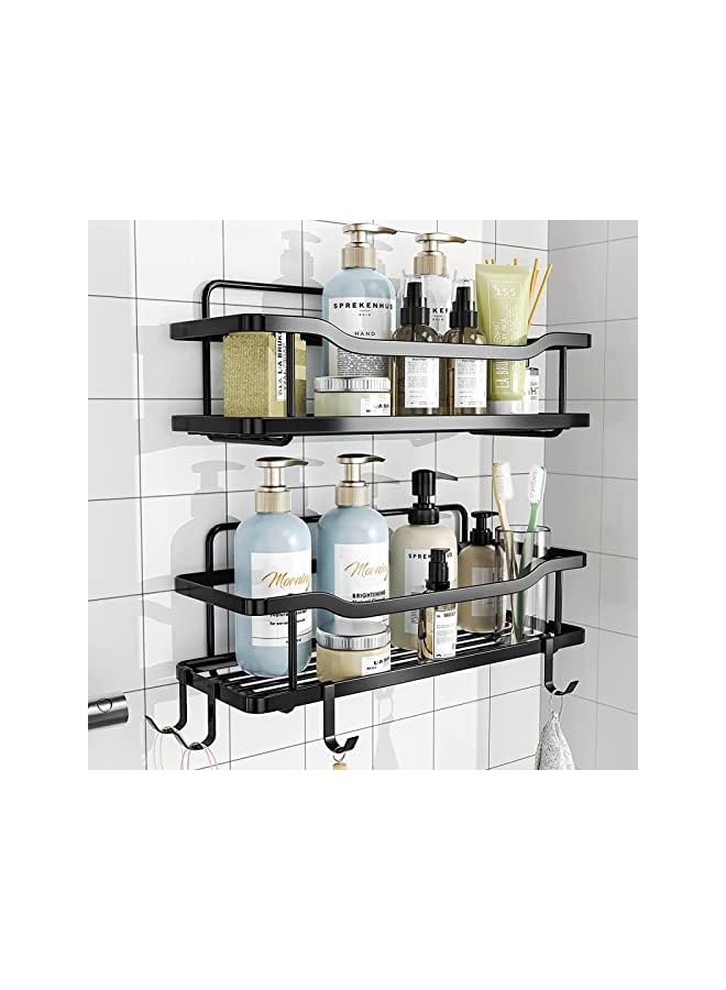 vesus Caddy Bathroom Organizer, TAME Adhesive Shower Caddy Basket Shelf, No Drilling Bathroom Shower Shelf Organizer for Bathroom, Toilet, Kitchen  - Image 3