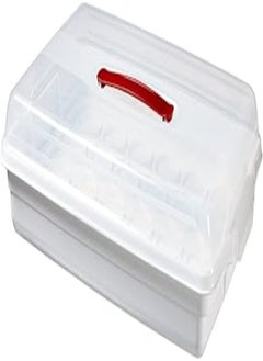 Curver Curver 219975 45 x 30 x 12 cm Plastic Rectangular Angled Cake Box, White 