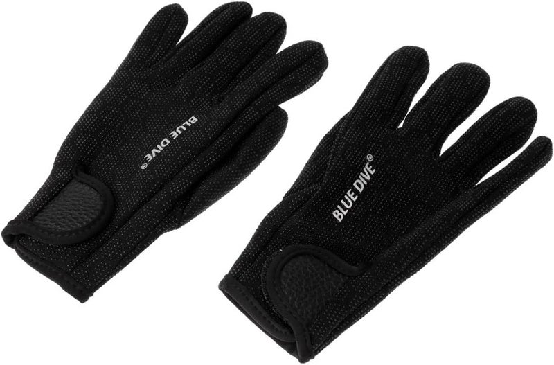 klarako 1 Pair 1.5mm Neoprene Anti slip Comfortable Wetsuits Five Finger Gloves for Scuba Diving Surfing Winter Swimming Black/Pink - Image 2
