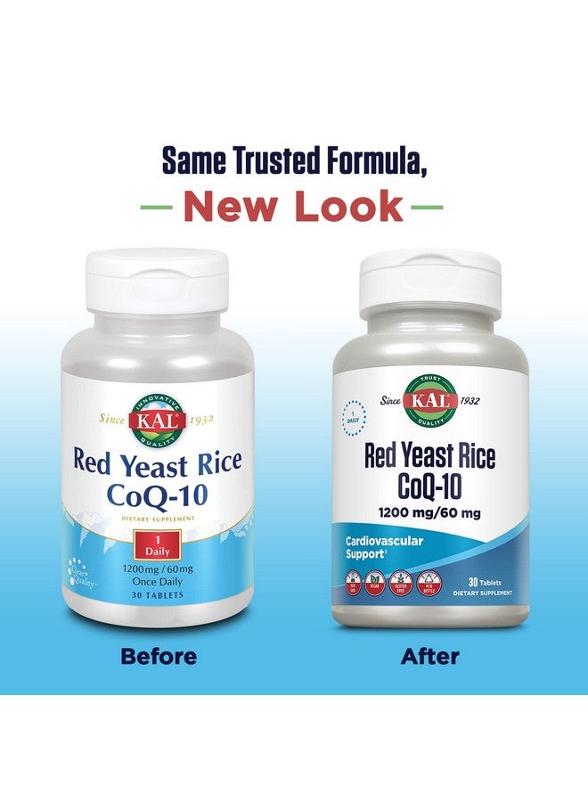 Kal Red Yeast Rice Coq10 Tablet, 30 Count - Image 2