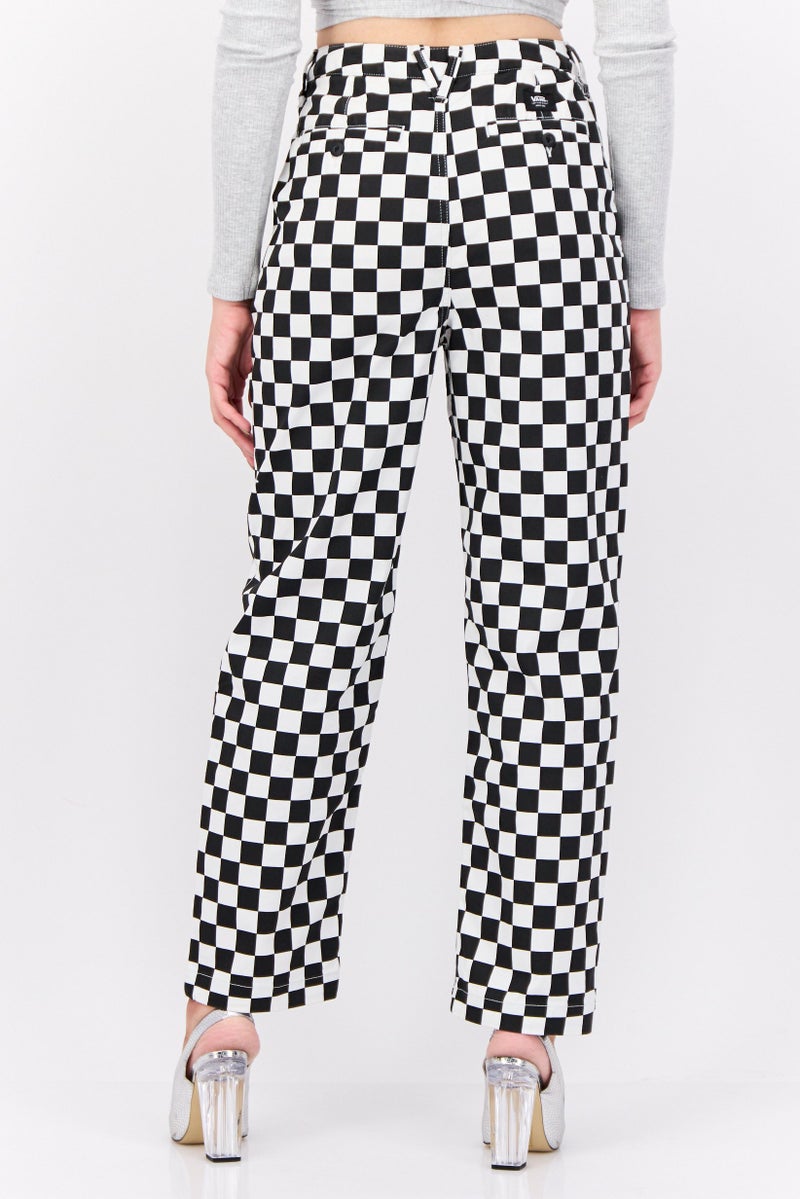 VANS سروال نسائي بقصة عادية مزخرف، متعدد الألوان - Image 3