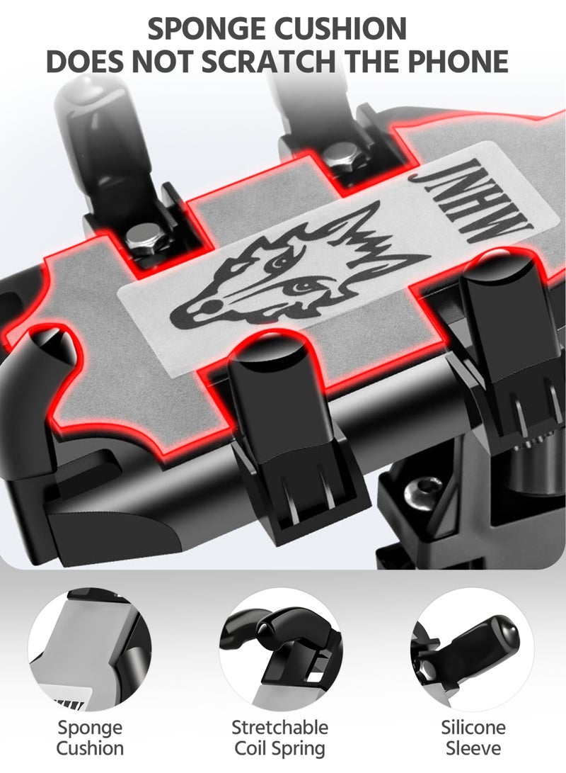 Motorcycle & Bike Phone Holder, Phone Holder with Shock Absorber for Handlebar Up to 33mm, For More 4.7 inch-7.2 inch Phones - Image 5