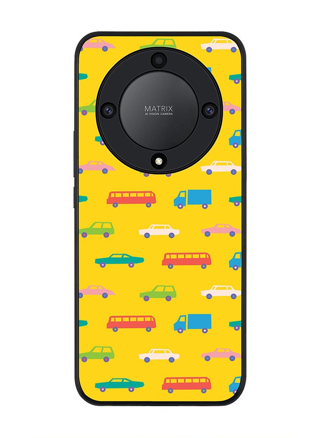 Stylizedd Rugged Black edge case for Honor X9a 5G Slim fit Soft Case Flexible Rubber Edges Anti Drop TPU Gel Thin Cover -  Opposite Traffic - Image 1