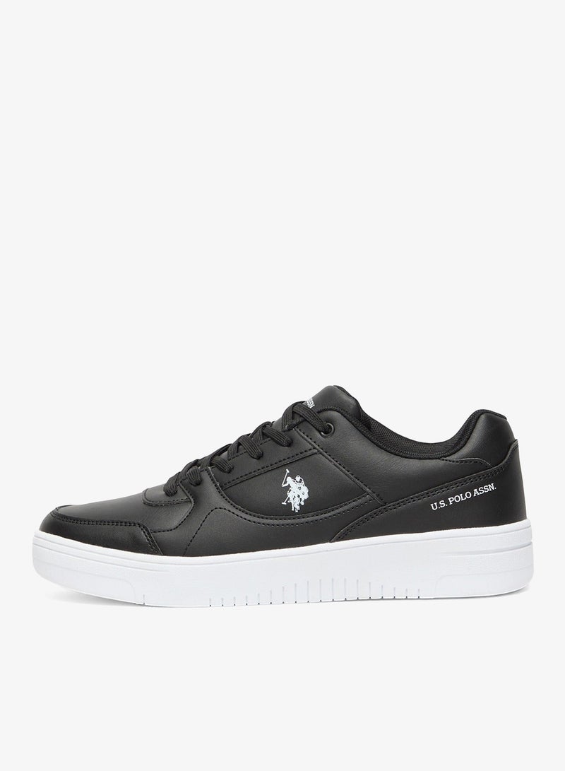 U.S. Polo Assn. Men's Black Low-Top Sneakers - Sleek Style with Lace-Up Design Shoes and Comfort Cushioned Sole for Everyday Wear - Image 2