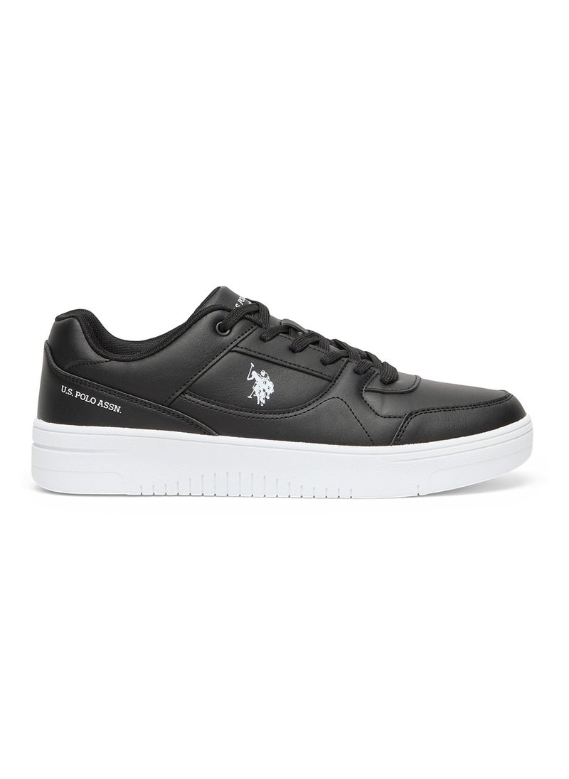 U.S. Polo Assn. Men's Black Low-Top Sneakers - Sleek Style with Lace-Up Design and Comfort Cushioned Sole for Everyday Wear  - Image 1