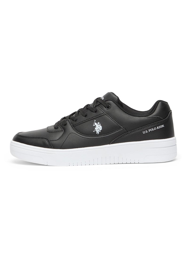 U.S. Polo Assn. Men's Black Low-Top Sneakers - Sleek Style with Lace-Up Design and Comfort Cushioned Sole for Everyday Wear  - Image 2
