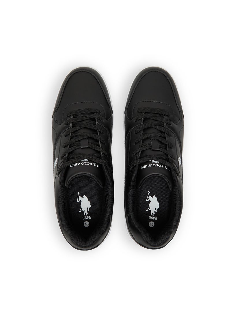 U.S. Polo Assn. Men's Black Low-Top Sneakers - Sleek Style with Lace-Up Design and Comfort Cushioned Sole for Everyday Wear  - Image 5