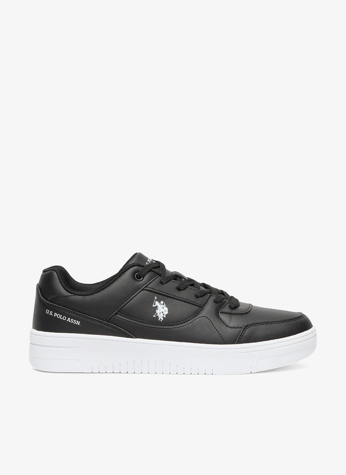 Men's Black Low-Top Sneakers - Sleek Style with Lace-Up Design Shoes and Comfort Cushioned Sole for Everyday Wear